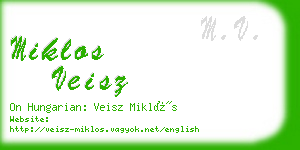 miklos veisz business card